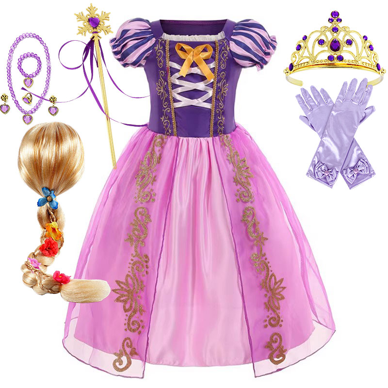 Party Games Crossplay - Fancy Zomer Rapunzel Prinses Jurk Verjaardagsfeestje