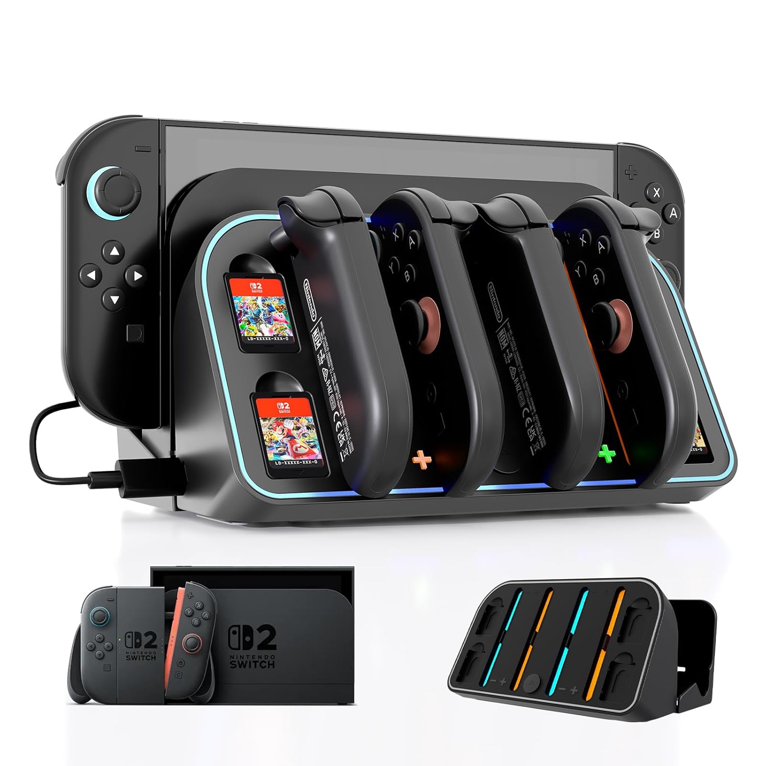 Party Games Nintendo - Oplaadstation voor wandmontage voor Nintendo Switch