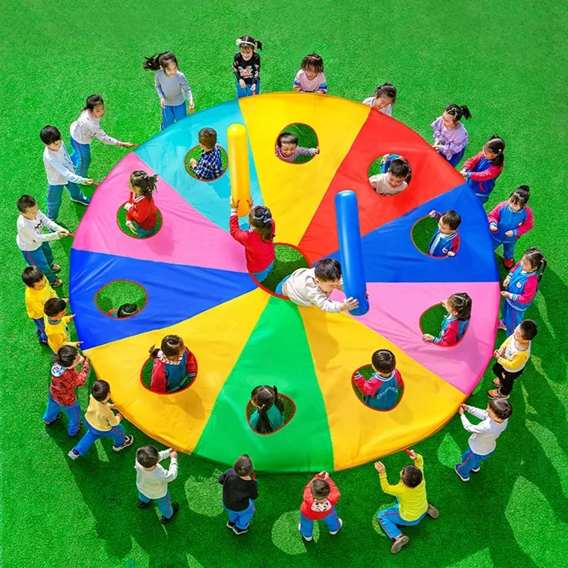 Party Games Multiplayer - Regenboog Parachute Knock Gopher Multiplayer Interactief