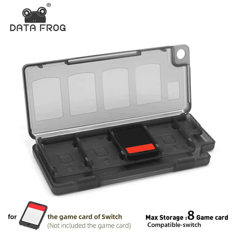 Party Games Nintendo - DATA FROG 8-in-1 draagbare gamekaarthouder voor