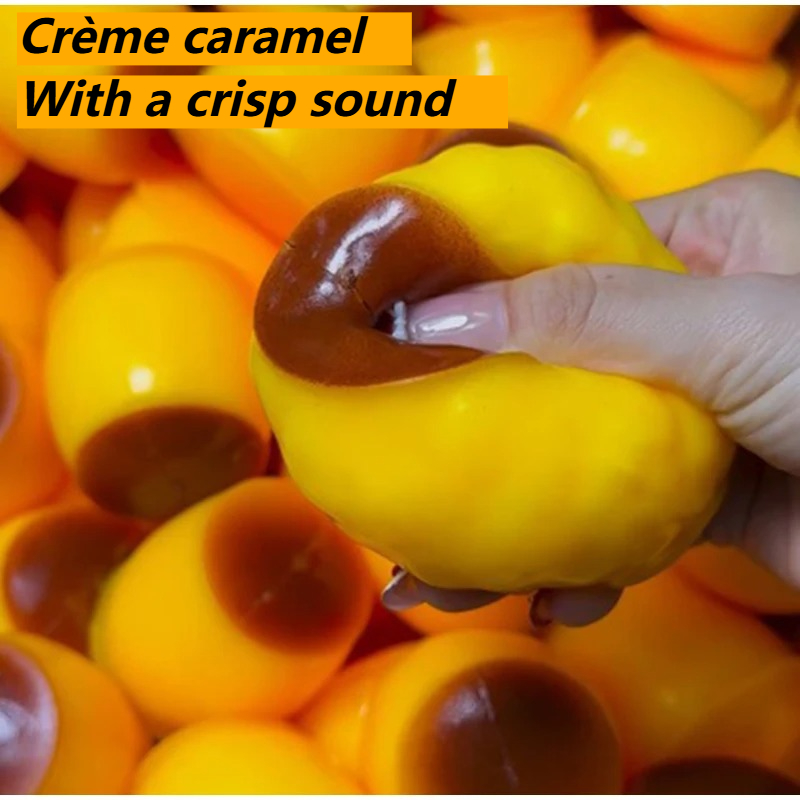 Party Games Crazy - //Crispy Sound Caramel Pudding Knijpspeelgoed Zelfgemaakt