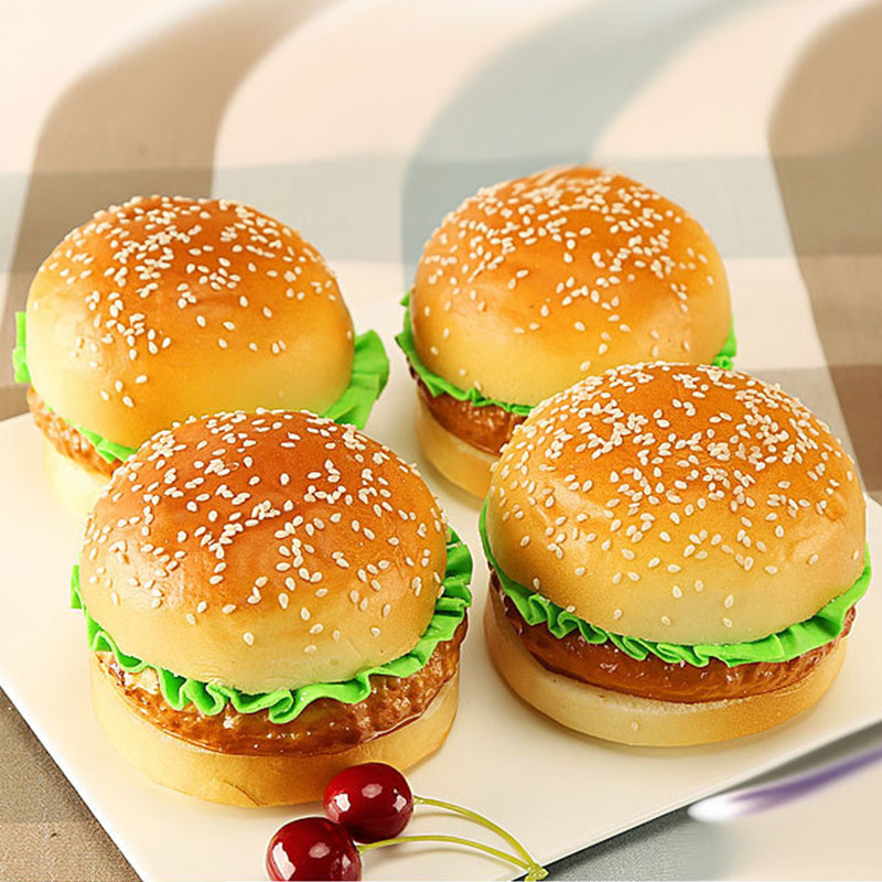 Party Games Graduation - Nep groentehamburger decoratie Kunstmatige voedsel schetsrekwisieten