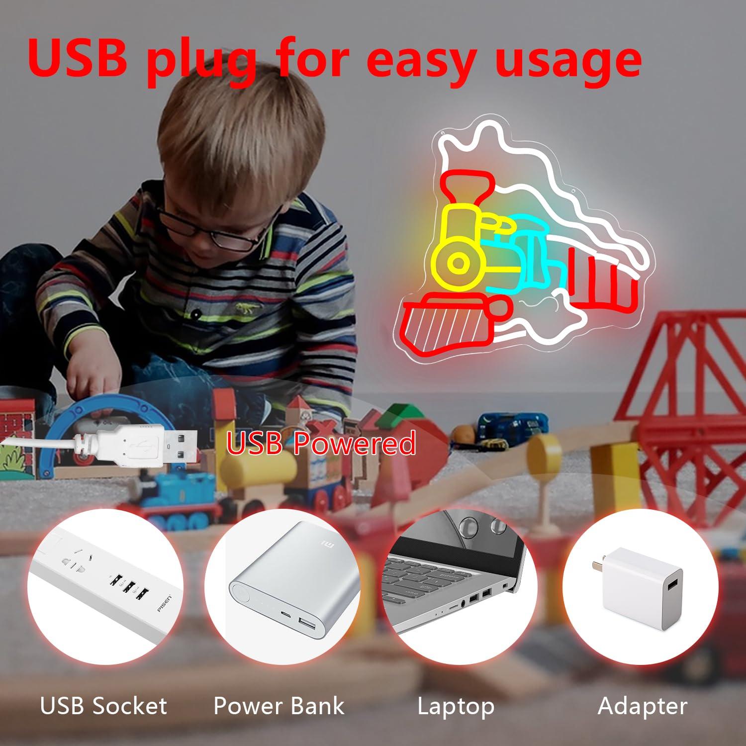 Stoomtrein Neonbord USB Dimbaa - Party Games Steam Free recensie en prijs